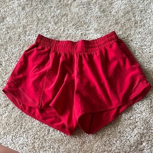 Lululemon 4 inch hotty hot low rise shorts